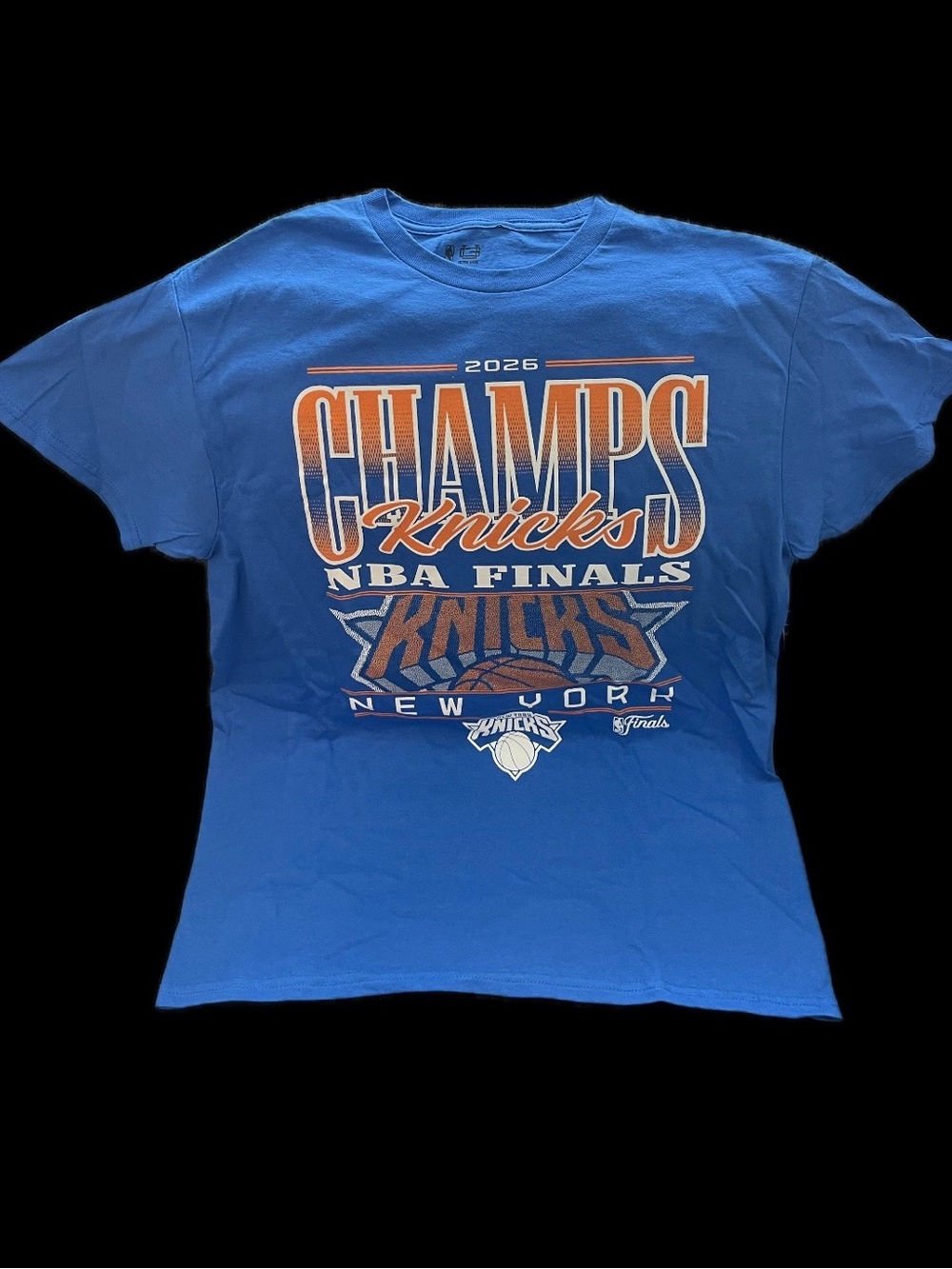 New York Knicks 2026 Champs Blue Graphic Tee